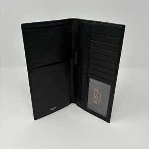 NEW bosca flight attendant passport wallet